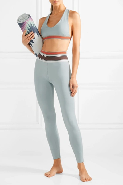Shop Olympia Activewear Vix Stretch-jersey Leggings In Sky Blue