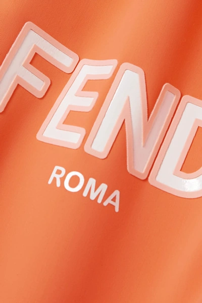 Shop Fendi Roma Printed Ski Suit In Orange