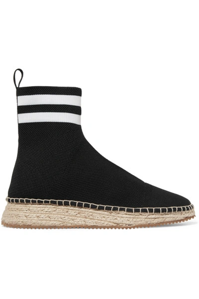 Shop Alexander Wang Dylan Stretch-knit Boots In Black