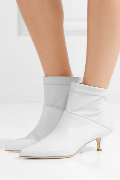 tibi white booties