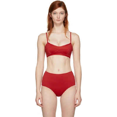 Shop Her Line Red Suzi Bralette Bikini Top