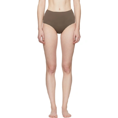 Shop Her Line Brown Classic High-waist Bikini Briefs