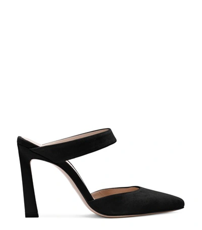 Shop Stuart Weitzman The Eventually Mule In Black Suede