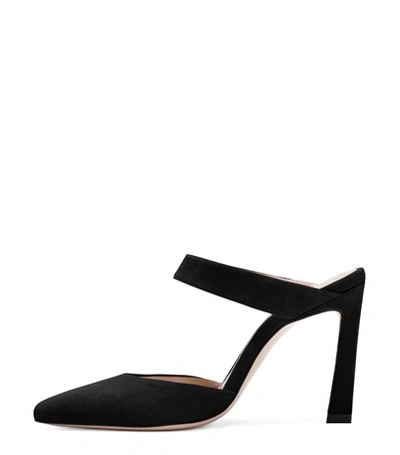 Shop Stuart Weitzman The Eventually Mule In Black Suede