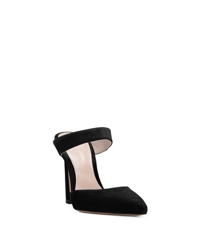 Shop Stuart Weitzman The Eventually Mule In Black Suede