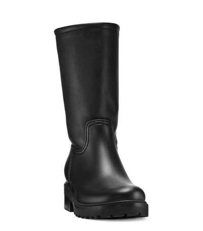 Shop Stuart Weitzman The Novak Boot In Black Medium-shine Leather