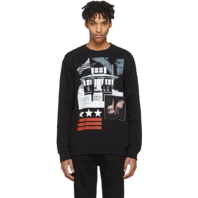 Shop Givenchy Black L.a. House Sweatshirt In 001 Black