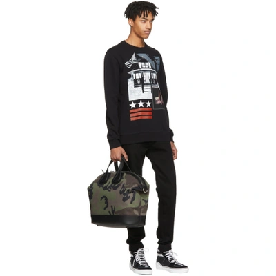 Shop Givenchy Black L.a. House Sweatshirt In 001 Black