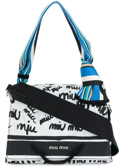 Shop Miu Miu Monogram Shoulder Bag