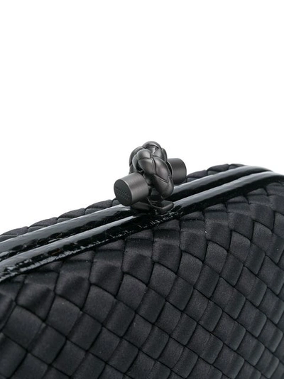 Shop Bottega Veneta Knot Clutch Bag In Black