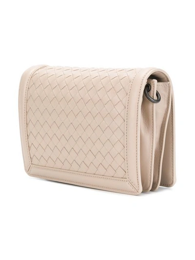 BOTTEGA VENETA mink Intrecciato meadow flower mini montebello bag 490085VBIN112606517