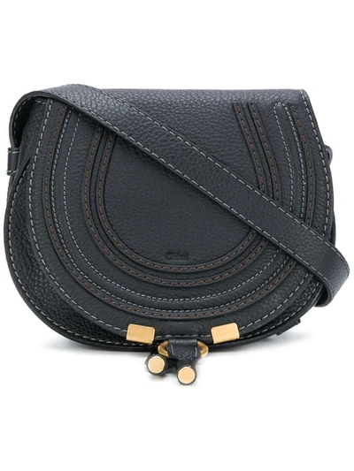 Shop Chloé Small Marcie Saddle Bag - Black