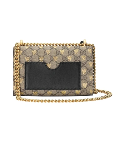 Shop Gucci Padlock Small Gg Bees Shoulder Bag In Multi