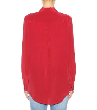 Shop Equipment Silk Shirt In Red
