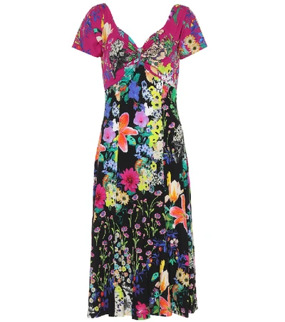 Shop Etro Floral-printed Dress In Multicoloured