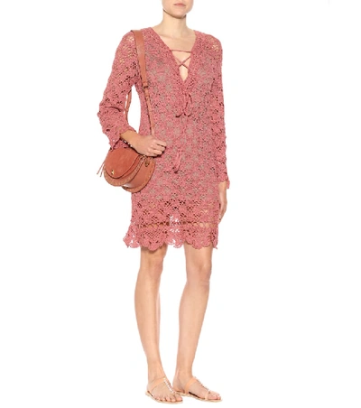Shop Anna Kosturova Summer Cotton Dress In Pink