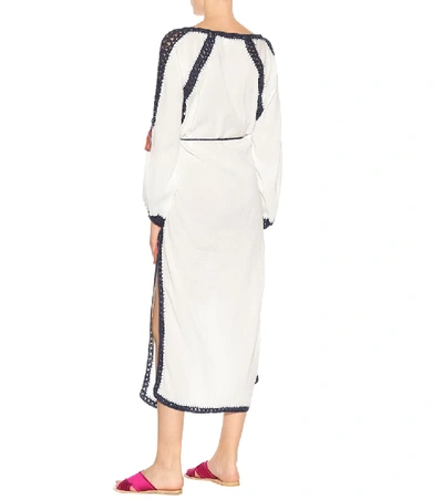 Shop Anna Kosturova Sailor Cotton Dress In White