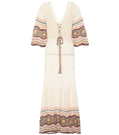 Shop Anna Kosturova Carly Cotton Dress In Multicoloured