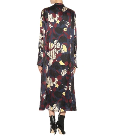 Shop Roksanda Anwyn Printed Silk Dress In Multicoloured