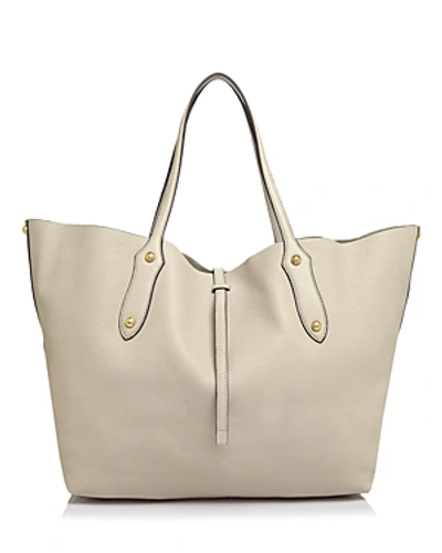 Shop Annabel Ingall Isabella Large Leather Tote In Bone/gold
