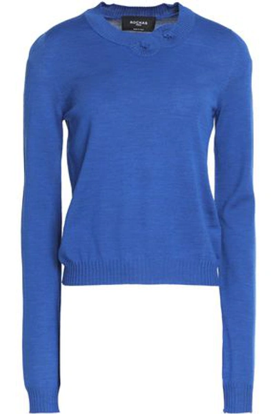 Shop Rochas Woman Wool Sweater Cobalt Blue