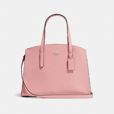 Shop Coach Charlie Carryall - Women's In Peony/silver