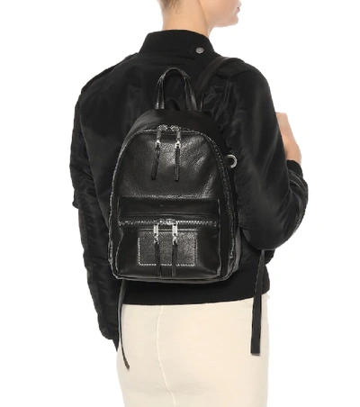 Shop Rick Owens Mini Leather Backpack