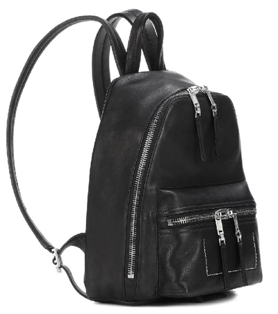 Shop Rick Owens Mini Leather Backpack