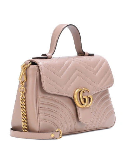 Shop Gucci Gg Marmont Small Shoulder Bag In Pink