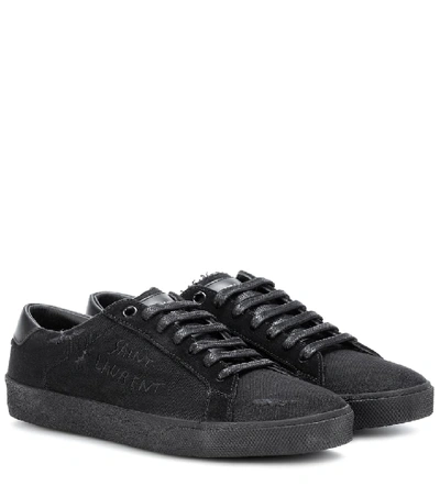 Shop Saint Laurent Court Classic Sl/06 Sneakers In Black