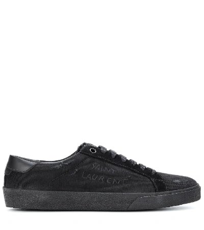 Shop Saint Laurent Court Classic Sl/06 Sneakers In Black