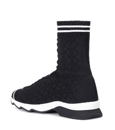 Shop Fendi High-top Sneakers In Black