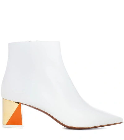 Shop Neous Alpha Leather Ankle Boots In White