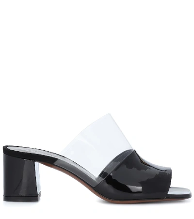 Shop Neous Vanilla Patent Leather Sandals In Black