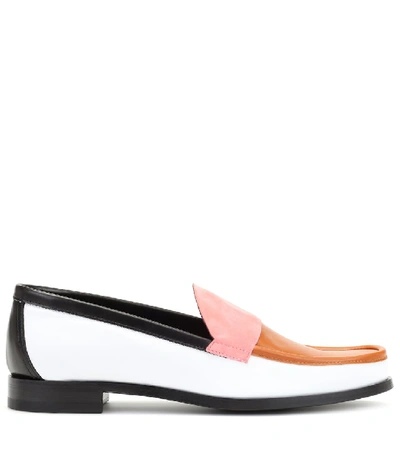 Shop Pierre Hardy Hardy Leather Loafers In Multicoloured