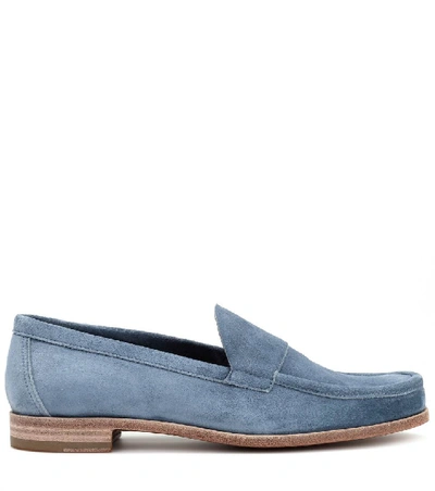 Shop Pierre Hardy Hardy Suede Loafers In Llue