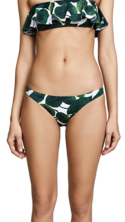 Shop Milly St. Lucia Bottoms In Emerald Multi