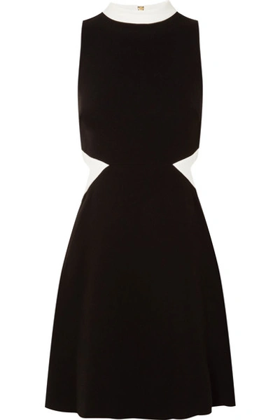 Shop Rachel Zoe Constance Cutout Crepe Mini Dress In Black