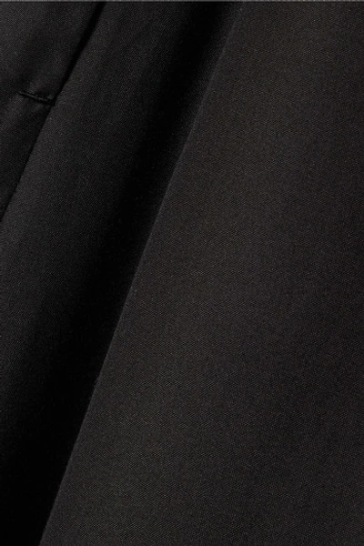 Shop The Row Elle Silk-organza Wide-leg Pants In Black