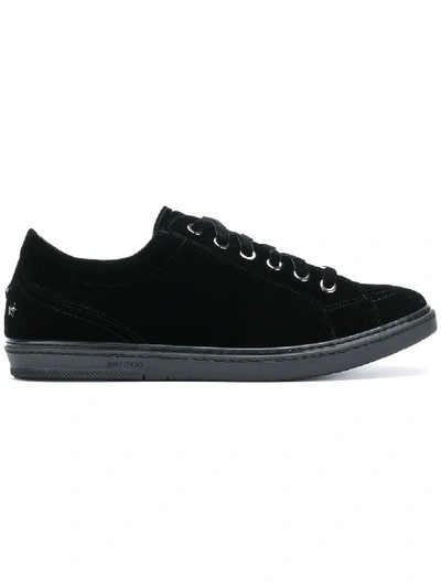 Shop Jimmy Choo Cash Sneakers In Black
