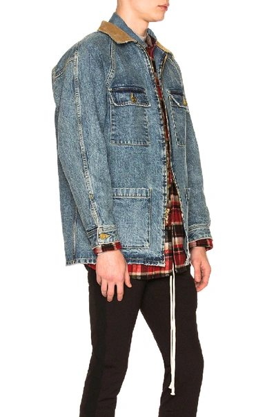 FEAR OF GOD Denim Work Jacket Vintage Indigo 男装- SIXTH COLLECTION - CN