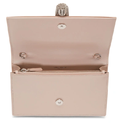 Shop Saint Laurent Pink Kate Tassel Chain Wallet Bag In 6951 Marble
