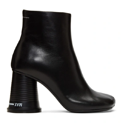 Shop Mm6 Maison Margiela Black Cup To Go Ankle Boots In 964 Black