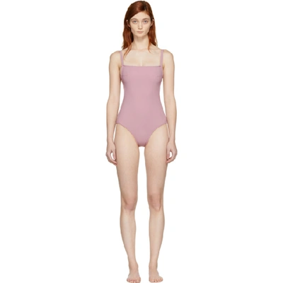 Shop Ward Whillas Pink Bentley One-piece Swimsuit In Dusty Rose