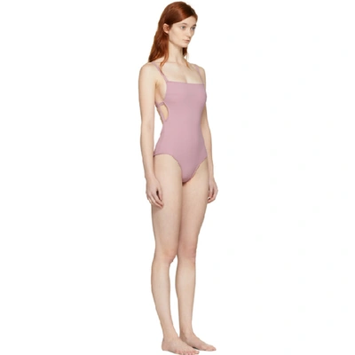 Shop Ward Whillas Pink Bentley One-piece Swimsuit In Dusty Rose