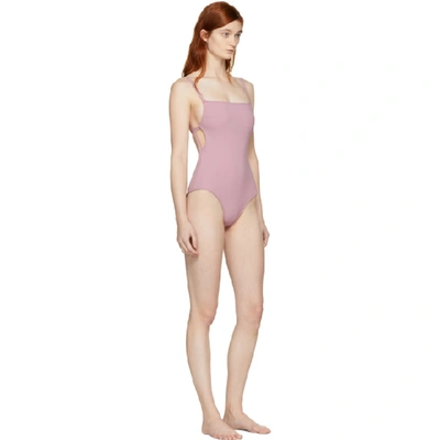 Shop Ward Whillas Pink Bentley One-piece Swimsuit In Dusty Rose