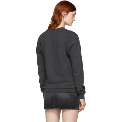 Shop Saint Laurent Grey  Eclair Sweatshirt In 1466 Grey