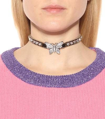 Shop Gucci Crystal-embellished Choker In Female