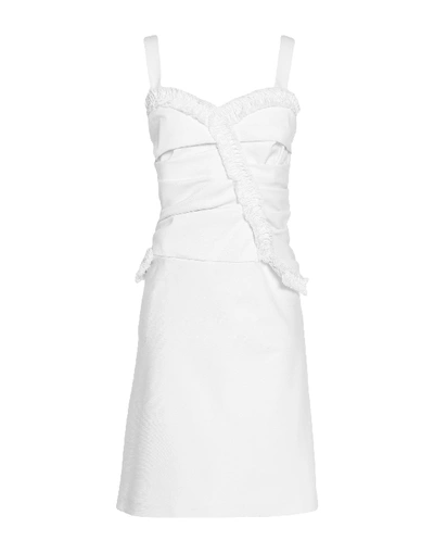 Shop Oscar De La Renta Short Dress In White