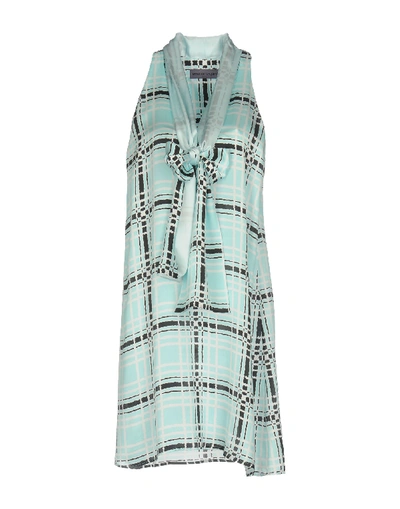 Shop Emanuel Ungaro Short Dress In Sky Blue